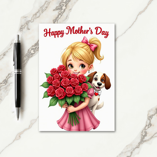 Polka Dot Flower Gift Card