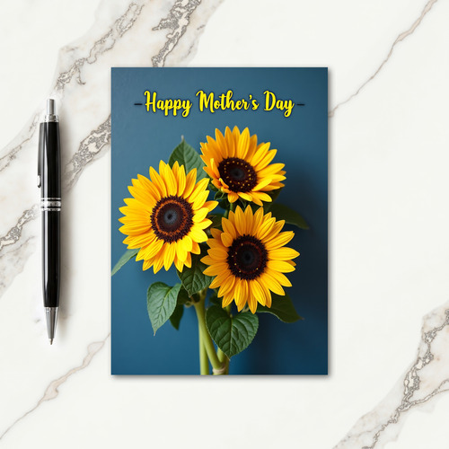 Polka Dot Flower Greeting Card