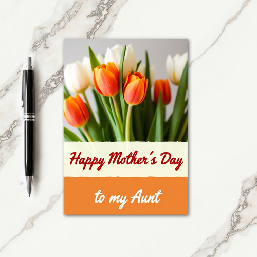 Polka Dot Flower Moms Day Card