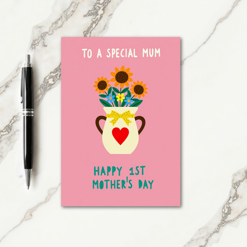 Polka Dot Flowers Card