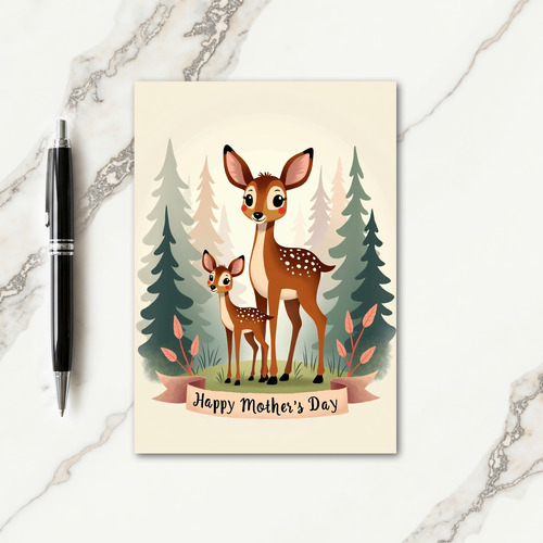Polka Dot Forest Friend Card