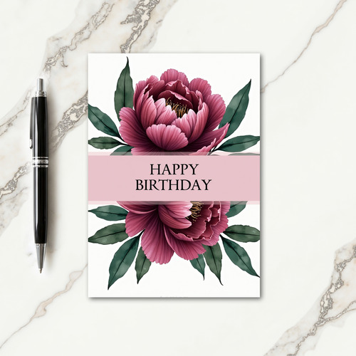 Polka Dot Fuchsia Bloom Card