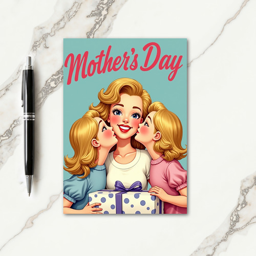 Polka Dot Gift Family Love Card