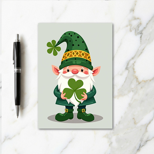 Polka Dot Gnome Luck Card
