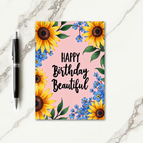 Polka Dot Golden Bloom Card