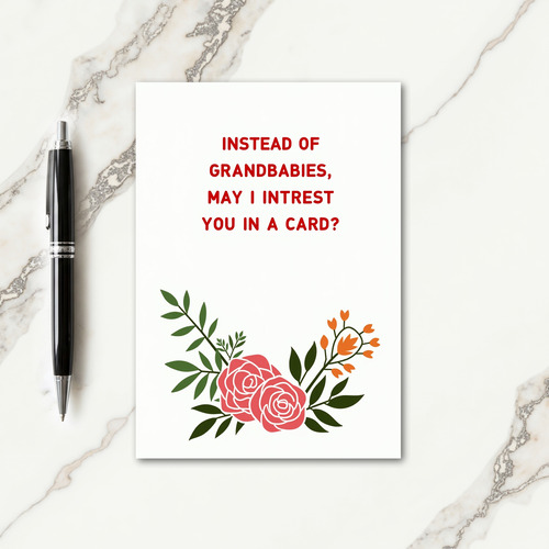 Polka Dot Grandbabies Funny Card