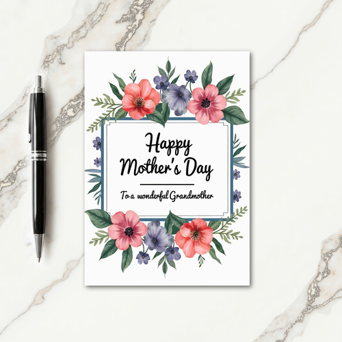 Polka Dot Grandmothers Day Card