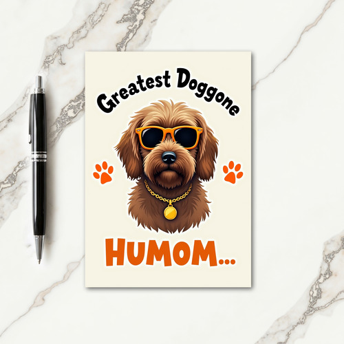 Polka Dot Greatest Dog Card