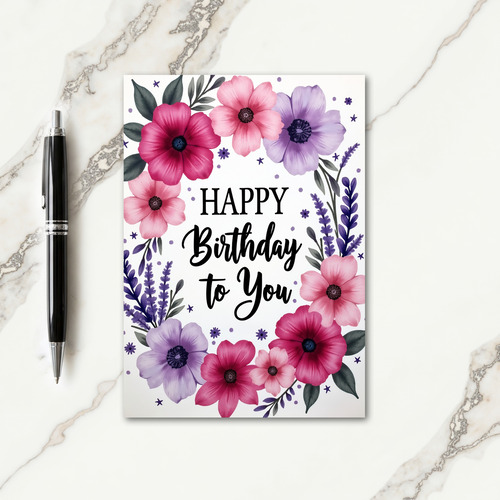 Polka Dot Happy Bloom Card