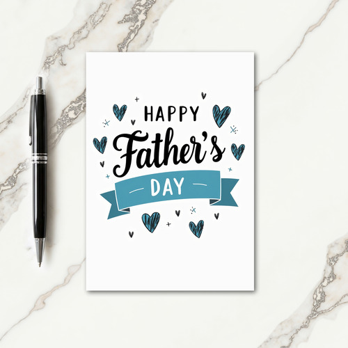 Polka Dot Happy Fathers Day Card