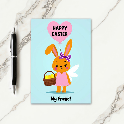 Polka Dot Hare Happy Season Card
