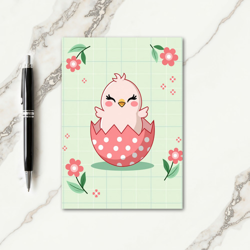 Polka Dot Hatchling Smile Card