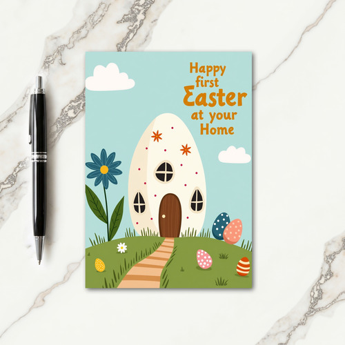 Polka Dot House Spring Card
