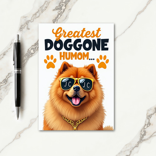 Polka Dot Humom Dog Card