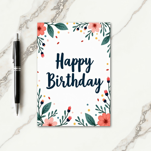 Polka Dot Joyful Bloom Card
