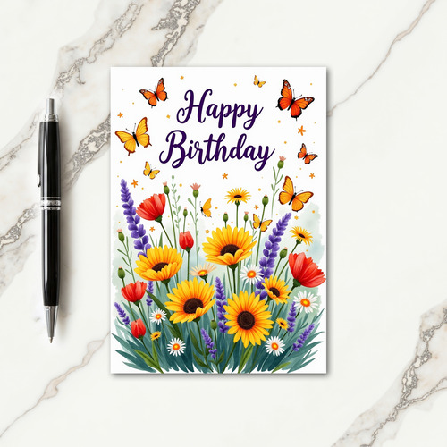 Polka Dot Joyful Garden Card