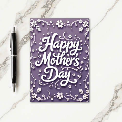 Polka Dot Lavender Card