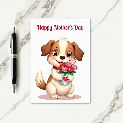 Polka Dot Love Pup Card