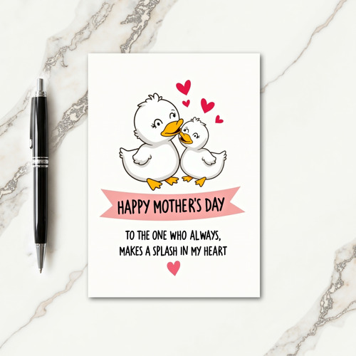 Polka Dot Loving Birds Card