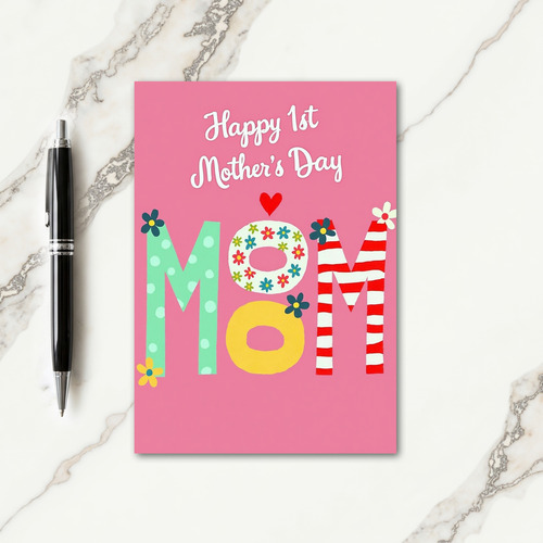 Polka Dot Mom Greeting Card