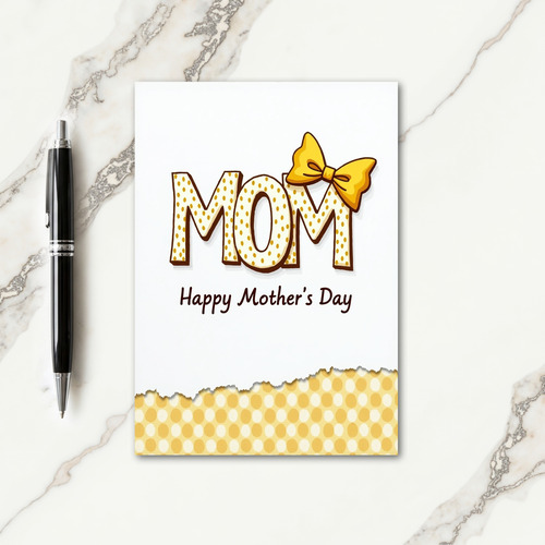 Polka Dot Mom Mothers Day Card
