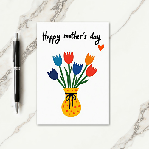 Polka Dot Mother Card