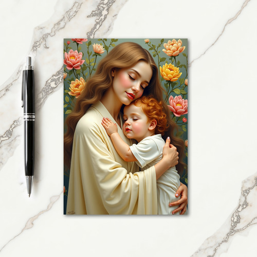 Polka Dot Mother Child Love Card