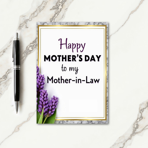 Polka Dot Mother In Law Day Card