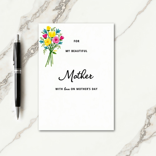 Polka Dot Mother With Love Card