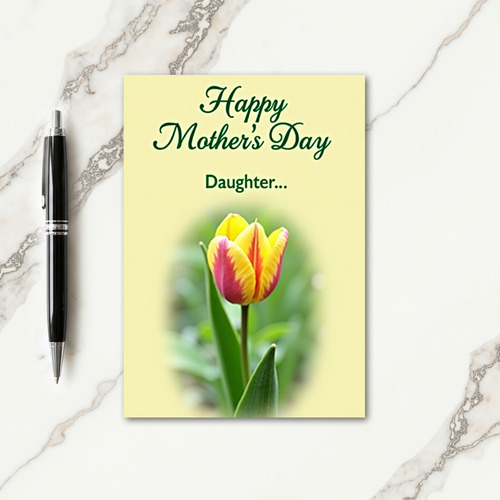 Polka Dot Mothers Day Daughter Card