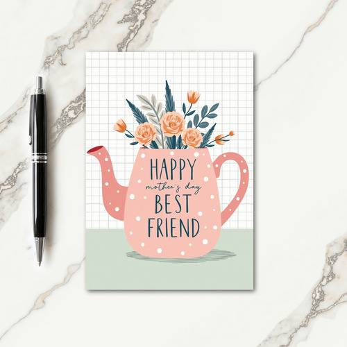 Polka Dot Mothers Day Friend Card
