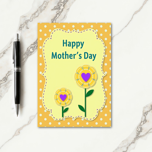 Polka Dot Mothers Day Gift Card