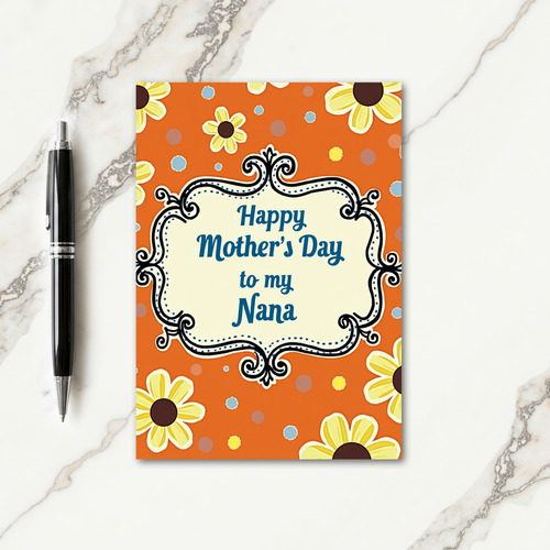 Polka Dot Mothers Day Nana Card