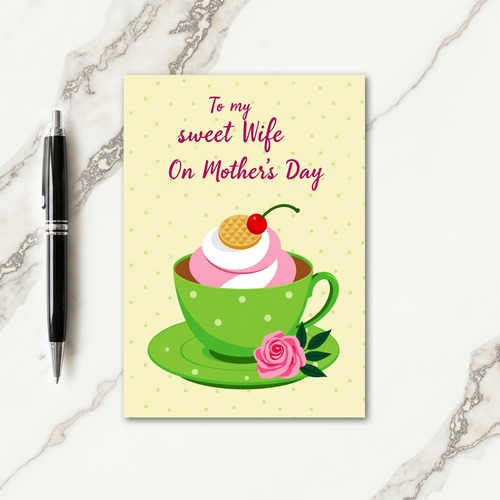 Polka Dot Mothers Day Treat Card