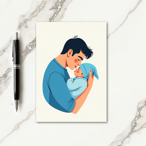 Polka Dot Newborn Baby Card