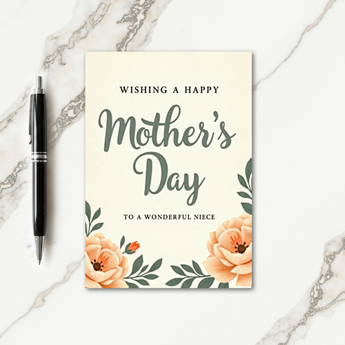 Polka Dot Niece Mothers Day Card