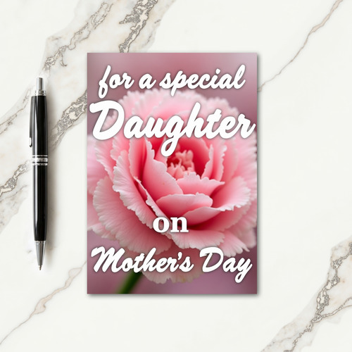 Polka Dot Pink Floral Fancy Card