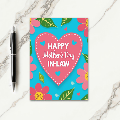 Polka Dot Pink Heart Celebration Card