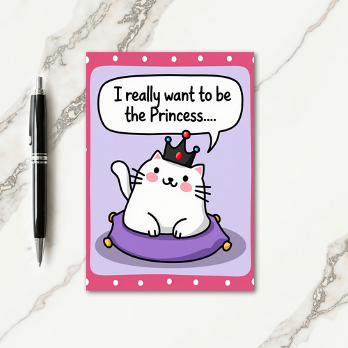 Polka Dot Princess Dream Card