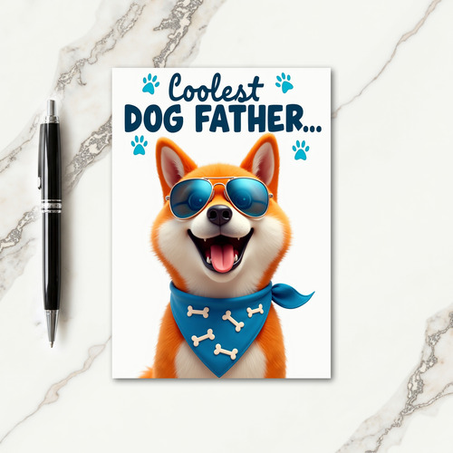 Polka Dot Pup Portrait Card