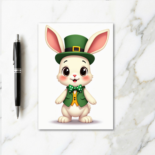 Polka Dot Rabbit Card