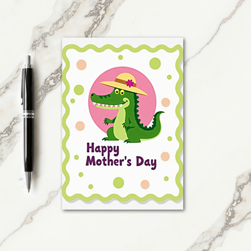 Polka Dot Reptile Friend Card