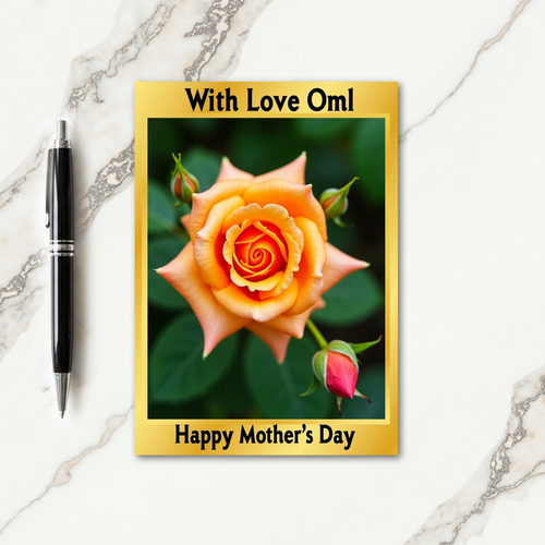 Polka Dot Rose Beauty Card