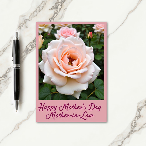 Polka Dot Rose Garden Card