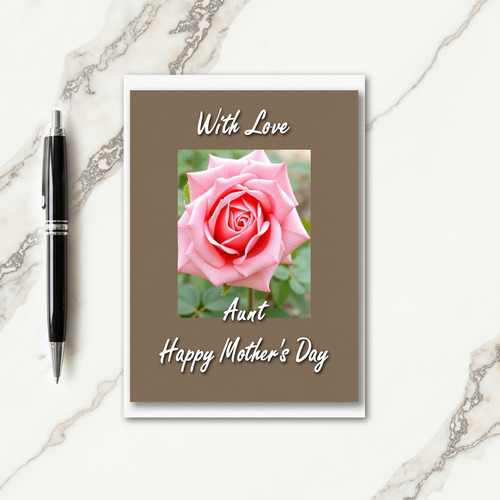 Polka Dot Rose Happy Mothers Day Card
