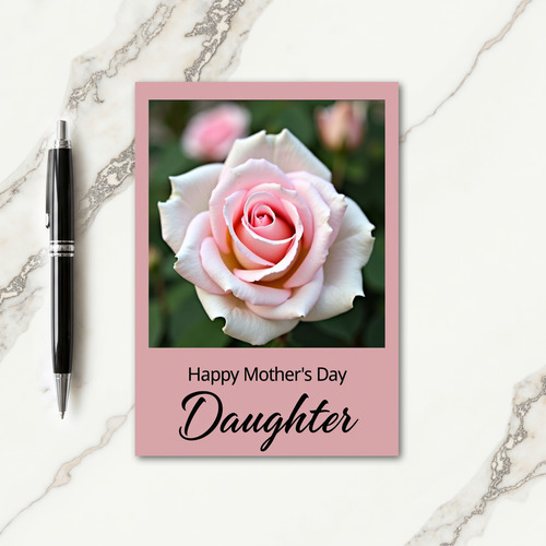 Polka Dot Rose Mothers Day Card