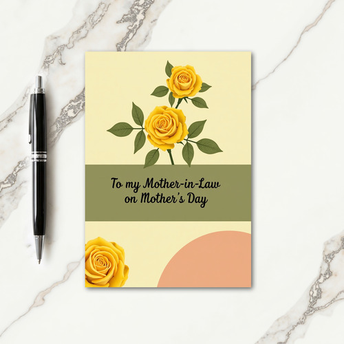 Polka Dot Roses Thank You Card