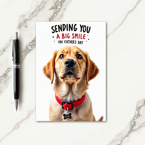 Polka Dot Sending Smiles Father Card