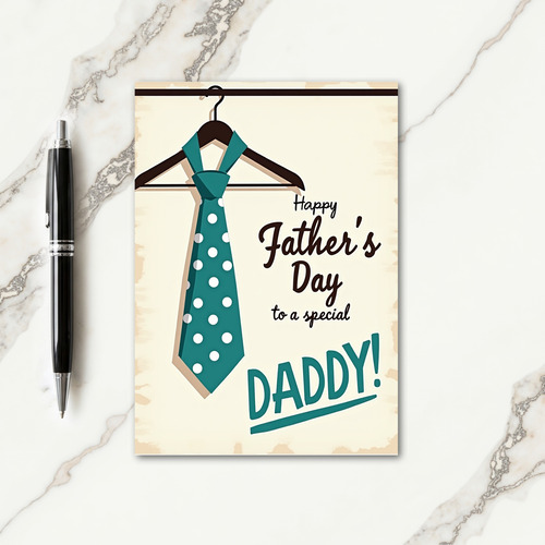 Polka Dot Special Daddy Card