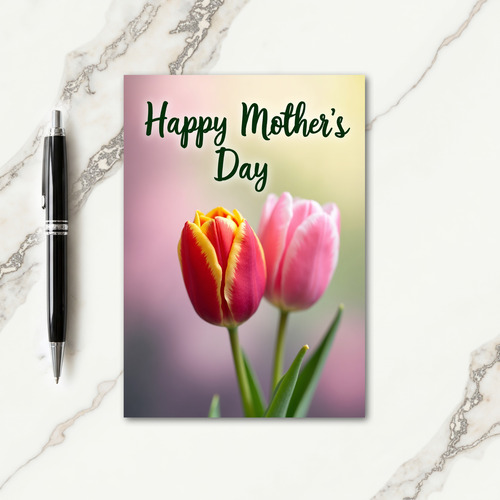 Polka Dot Spring Flower Card